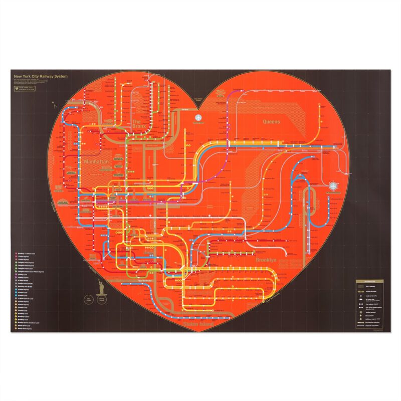 Railway Poster - New York Black